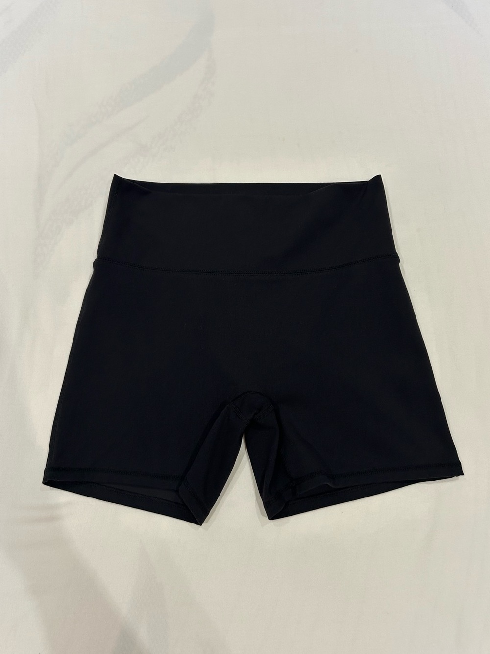 Garage High-Rise Black Biker Shorts, Size M